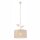 Hängeleuchte Landhaus Stoff Metall in Gold E27 Ø 35 cm