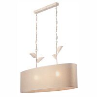 Lampe à suspendre tissu métal L : 89 cm en...