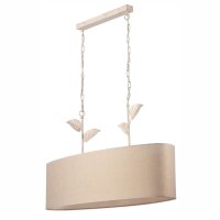 Lampe à suspendre tissu métal L : 89 cm en...