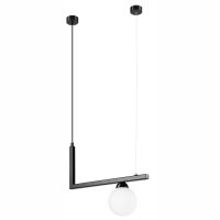 Lampe à suspendre verre métal L : 48 cm...