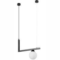 Lampe à suspendre verre métal L : 48 cm...