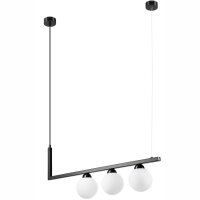 Lampe &agrave; suspendre Verre M&eacute;tal Noir Blanc...