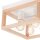 Deckenlampe Holz Metall 4-flammig E27 B: 30 cm eckig