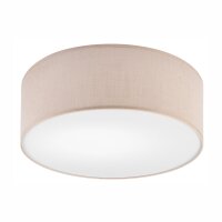 Deckenleuchte rund &Oslash; 35 cm Stoff Modern Beige...