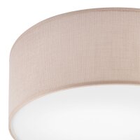 Plafonnier rond Ø 35 cm Tissu Moderne Beige faible...