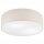 Deckenlampe rund Ø 45 cm Modern Stoffschirm Creme 2x E27