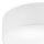 Plafonnier blanc tissu Ø 45 cm rond plat faible éblouissement 2x E27