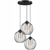 Lampe à suspendre KARNA Métal fil noir 3...