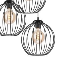 Lampe à suspendre KARNA Métal fil noir 3...