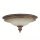 Rustikale Deckenlampe Glas Metall Bronze E27 Ø44,5 cm