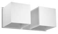 Applique blanche Up Down L:26cm 2x G9 Couloir Salon