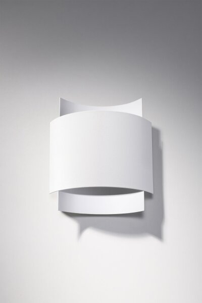 Applique intérieure Up Down métal blanc H : 23 cm G9