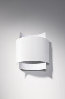 Applique intérieure Up Down métal blanc H :...