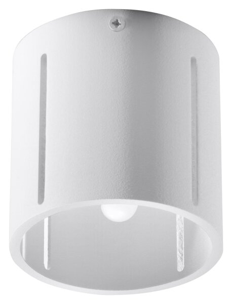 Deckenspot rund klein Ø 10 cm Weiß Metall Modern flach