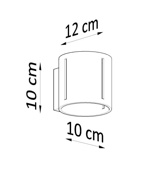 Wandleuchte Up Down Metall Weiß H: 10 cm klein G9 indirekt