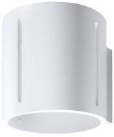 Applique Up Down métal blanc H : 10 cm petit G9...