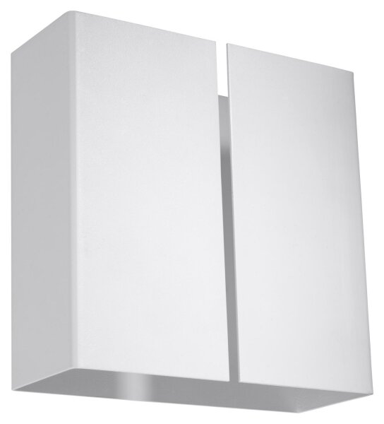 Applique blanche métal angulaire Up Down 2x G9 décoratif