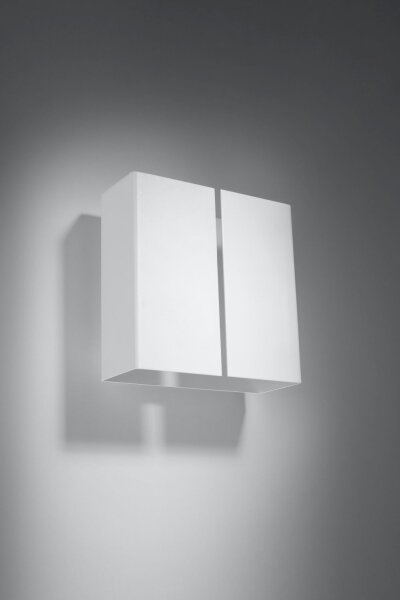 Applique blanche métal angulaire Up Down 2x G9 décoratif
