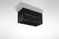 Plafonnier angulaire CAMILLIA Noir Aluminium L:20cm