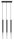 Suspension GALKA 3 flammes orientables noir chrome