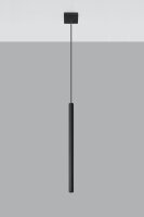 Pendelleuchte Schwarz Metall &Oslash;2,5cm schmal G9 PETERA