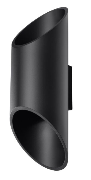Applique murale noire Up & Down Spot Ø10cm H:30cm