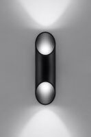 Applique murale noire Up & Down Spot Ø10cm H:30cm