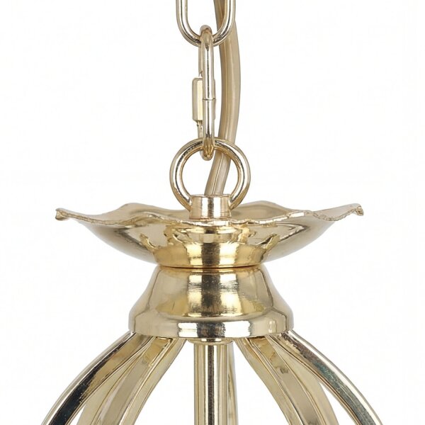 Lustre élégant en laiton avec cristal CANDELA
