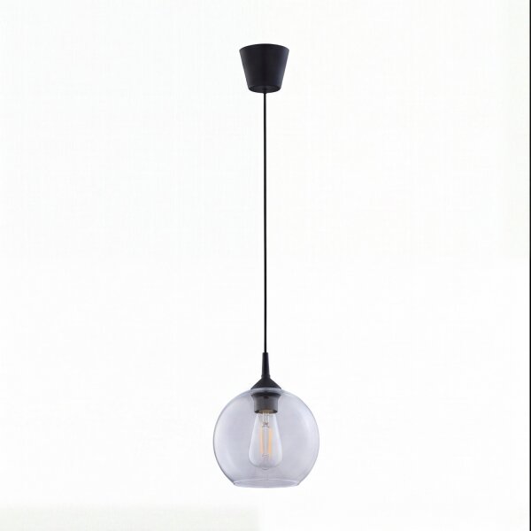 Pendelleuchte Ø 18 cm E27 Glas Kugel verstellbar