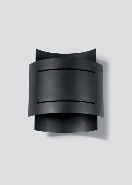 Applique intérieure noir métal Up Down lumière indirecte