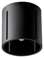 Plafonnier Noir petit Ø 10 cm Métal G9 Spot
