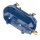 Wandlampe außen IP64 Messing Riffelglas E27 Blau Maritim