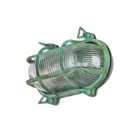 Lampe dextérieur mur laiton verre IP64 E27 Maritim...