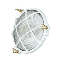 Lampe dext&eacute;rieur blanc laiton verre &Oslash; 21 cm...