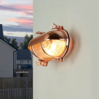 Lampe dextérieur laiton verre cannelé...
