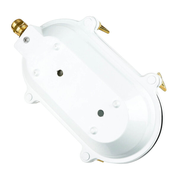 Lampe dextérieur murale IP64 laiton verre cannelé Maritim E27