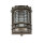 Außenleuchte Schwarz antik IP64 Messing Glas H: 22 cm
