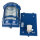 Applique extérieure E27 IP64 laiton verre H : 22 cm bleu