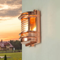 Lampe dextérieur murale E27 IP64 laiton verre en...