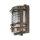 Applique extérieure laiton verre IP64 E27 cuivre antique
