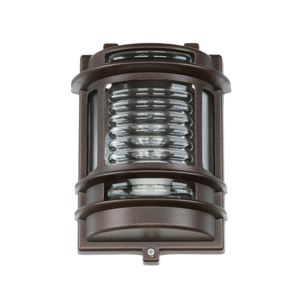 Außenlampe Wand IP64 Messing Glas E27 H: 22 cm GRACIA