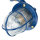 Applique extérieure IP64 bleu verre laiton Maritim E27