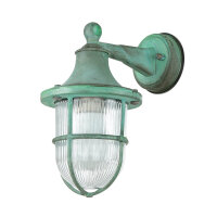 Applique extérieure E27 IP64 Vert antique Verre...
