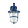 Außenleuchte Wand IP64 E27 Glas Messing Maritim Blau