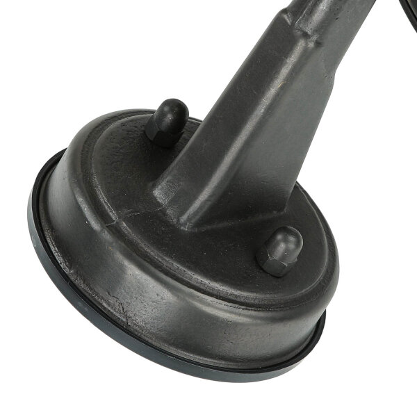 Lampe dextérieur maritime noir antique IP64 E27 verre cannelé laiton
