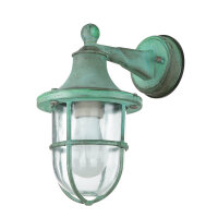 Lampe dextérieur mur IP64 vert antique verre...
