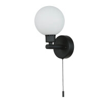 Lampe de salle de bain murale IP44 Noir Blanc G9...