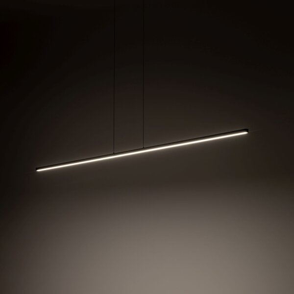 Hängelampe Esstisch LED Schwarz B: 180 cm lang