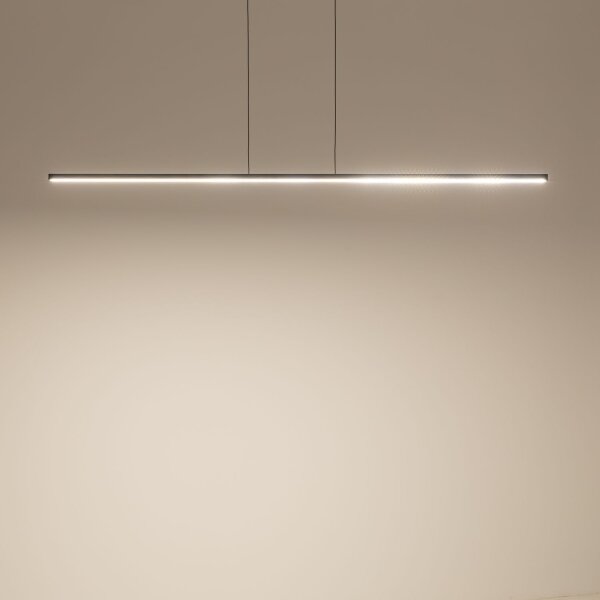 LED Hängeleuchte 3000 K 1150 lm Schwarz B; 150 cm länglich