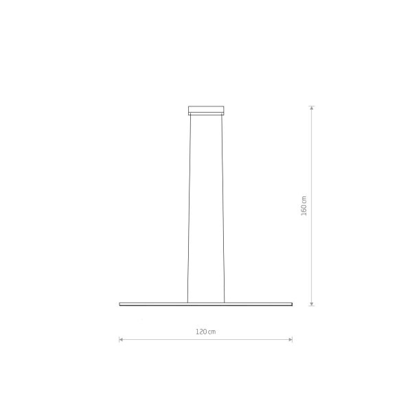 Hängelampe LED Schwarz 3000 K 1000 lm B: 120 cm lang